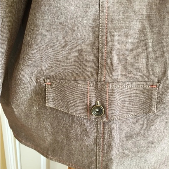 Denim & Company Clothing Tops Blouse Jean Jacket Blazer Plus Size 2X - Picture 4 of 6